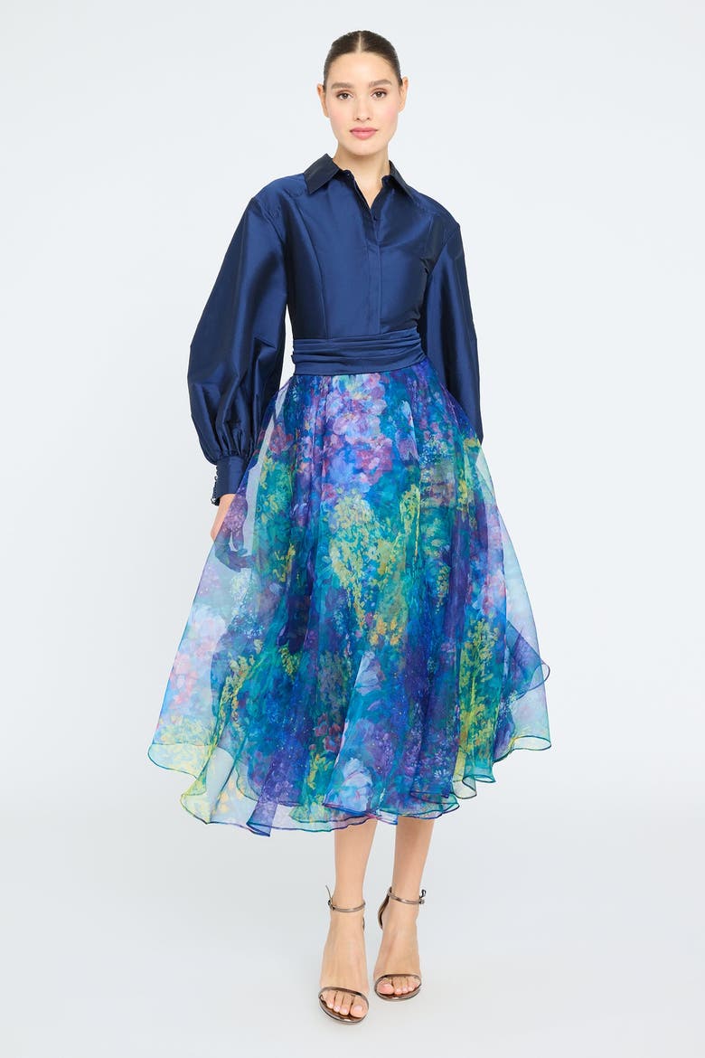 Mary Shirt Dress, Main, color, Navy