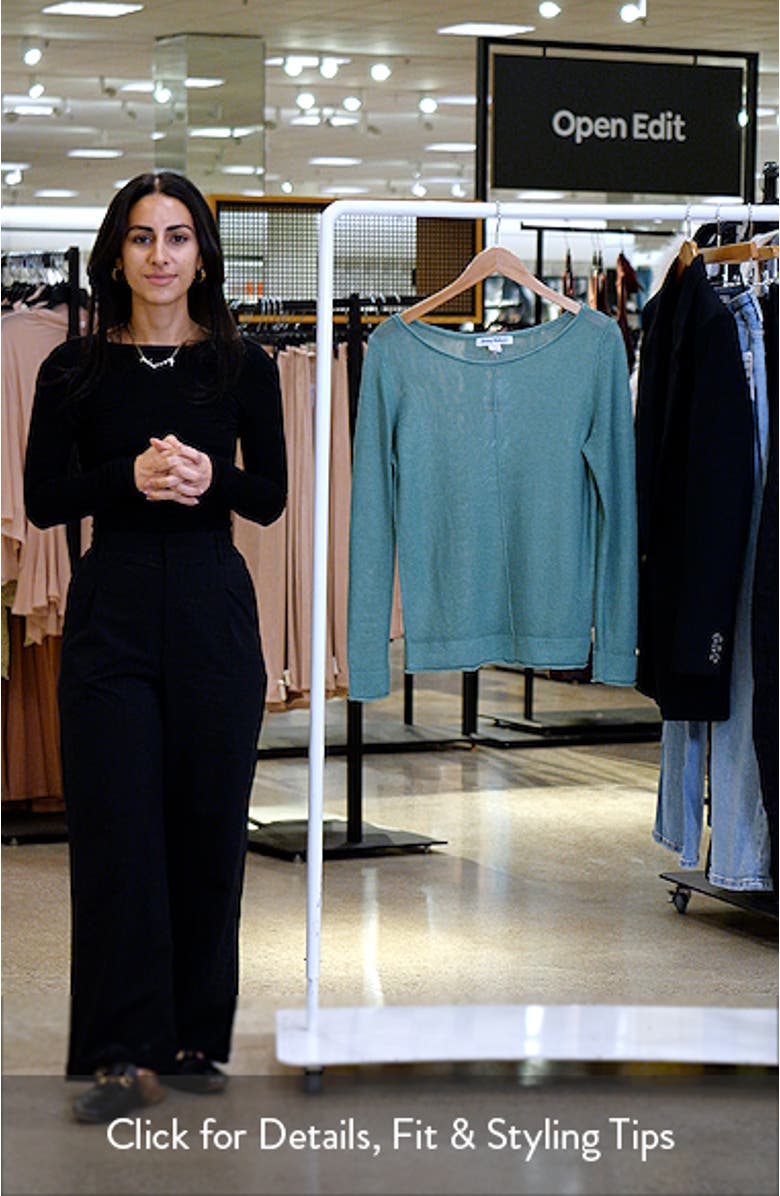 Cedar Relaxed Fit Linen Sweater, sales video thumbnail