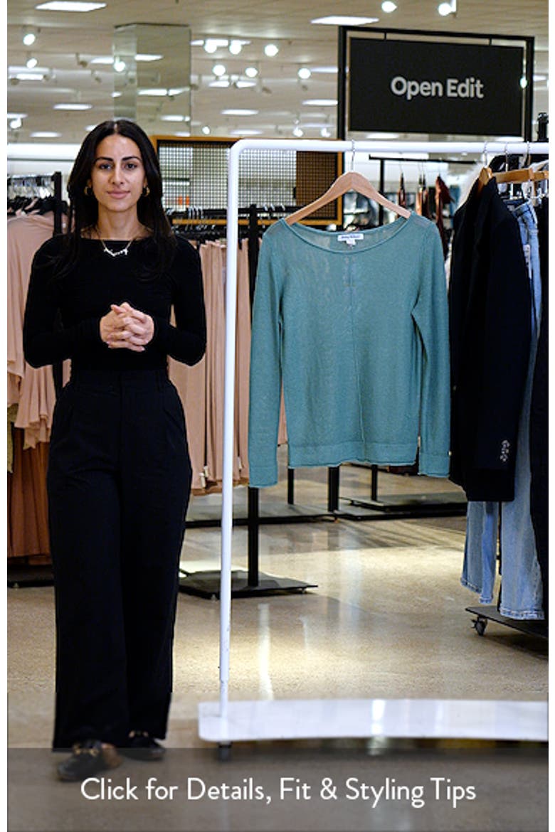 Cedar Relaxed Fit Linen Sweater video
