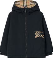 Burberry Reversible Check Hooded Jacket