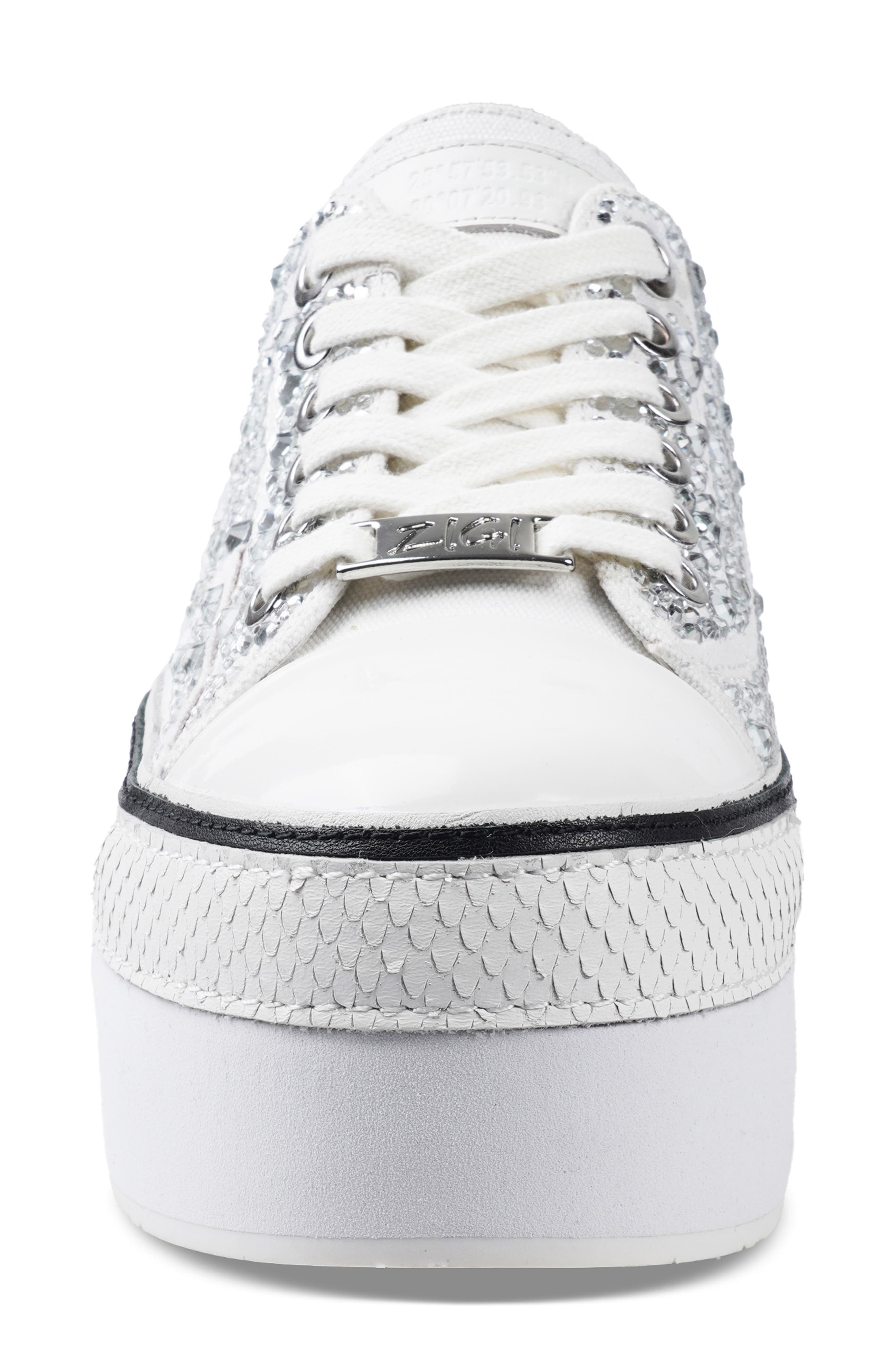 ZIGI Koralay-2 Embellished Platform Sneaker, Alternate, color, White/ Multi