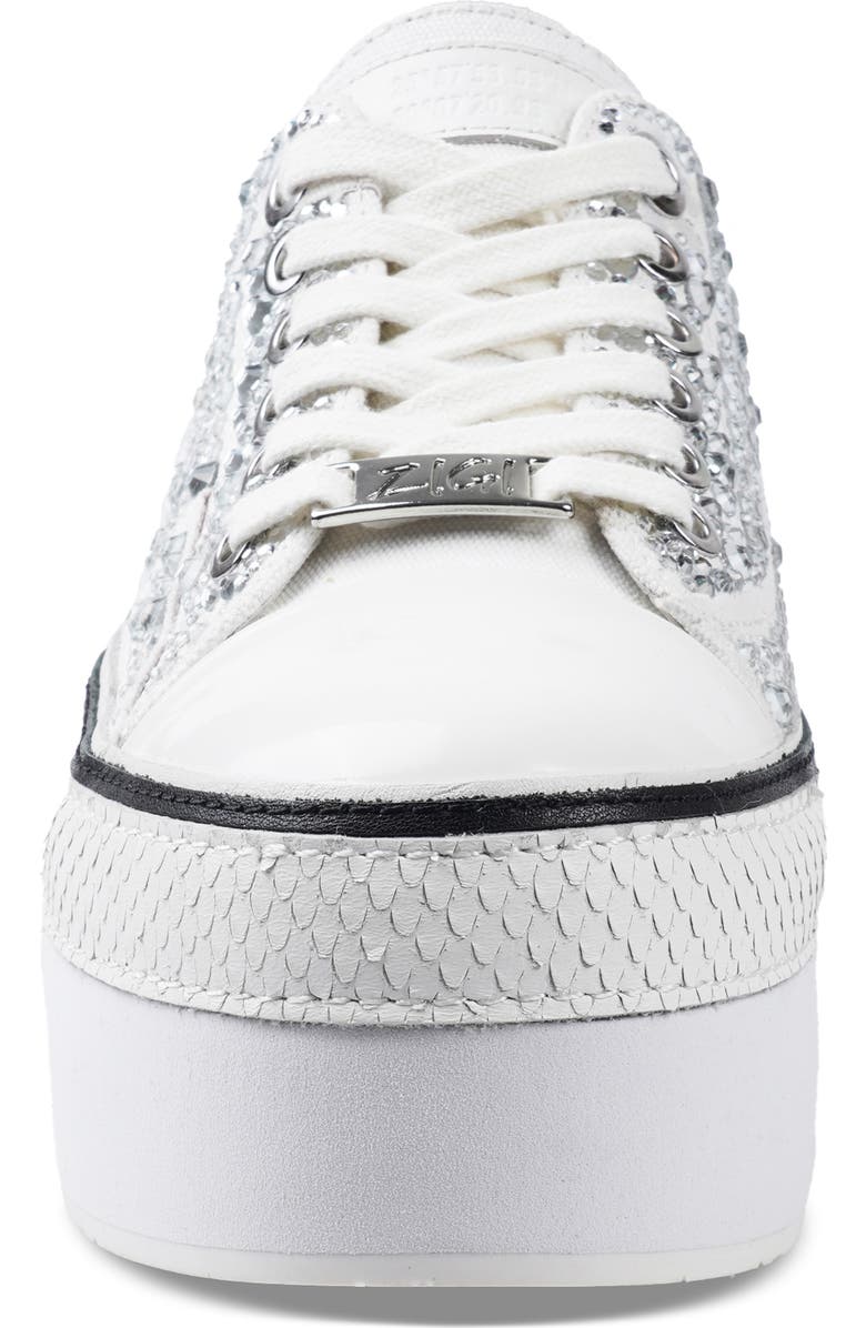 ZIGI Koralay-2 Embellished Platform Sneaker, Alternate, color, White/ Multi