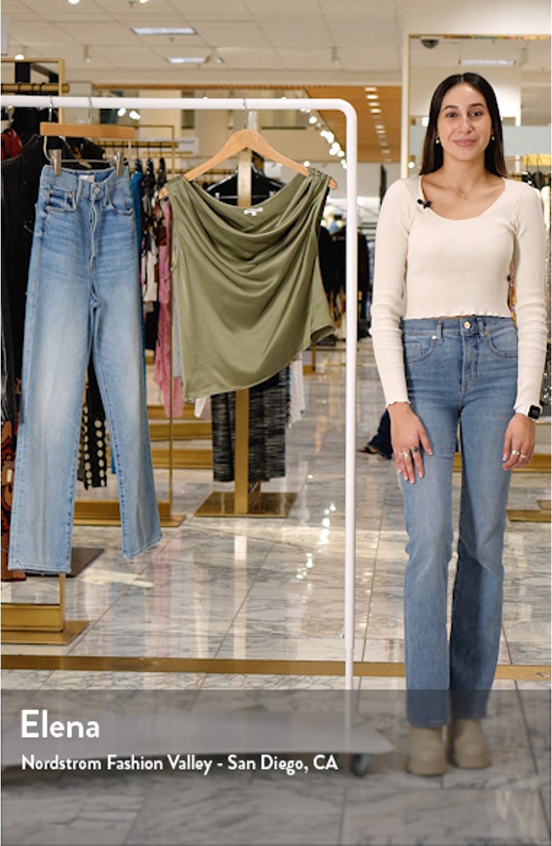 Annika One-Shoulder Silk Charmeuse Top, sales video thumbnail