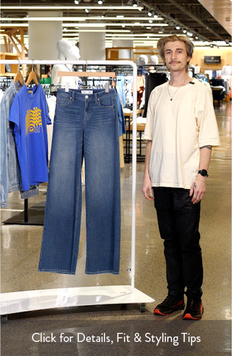 High Waist Extralong Wide Leg Jeans, sales video thumbnail