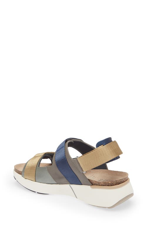 Naot Odyssey Slingback Sandal In Sterling/gray/marigold