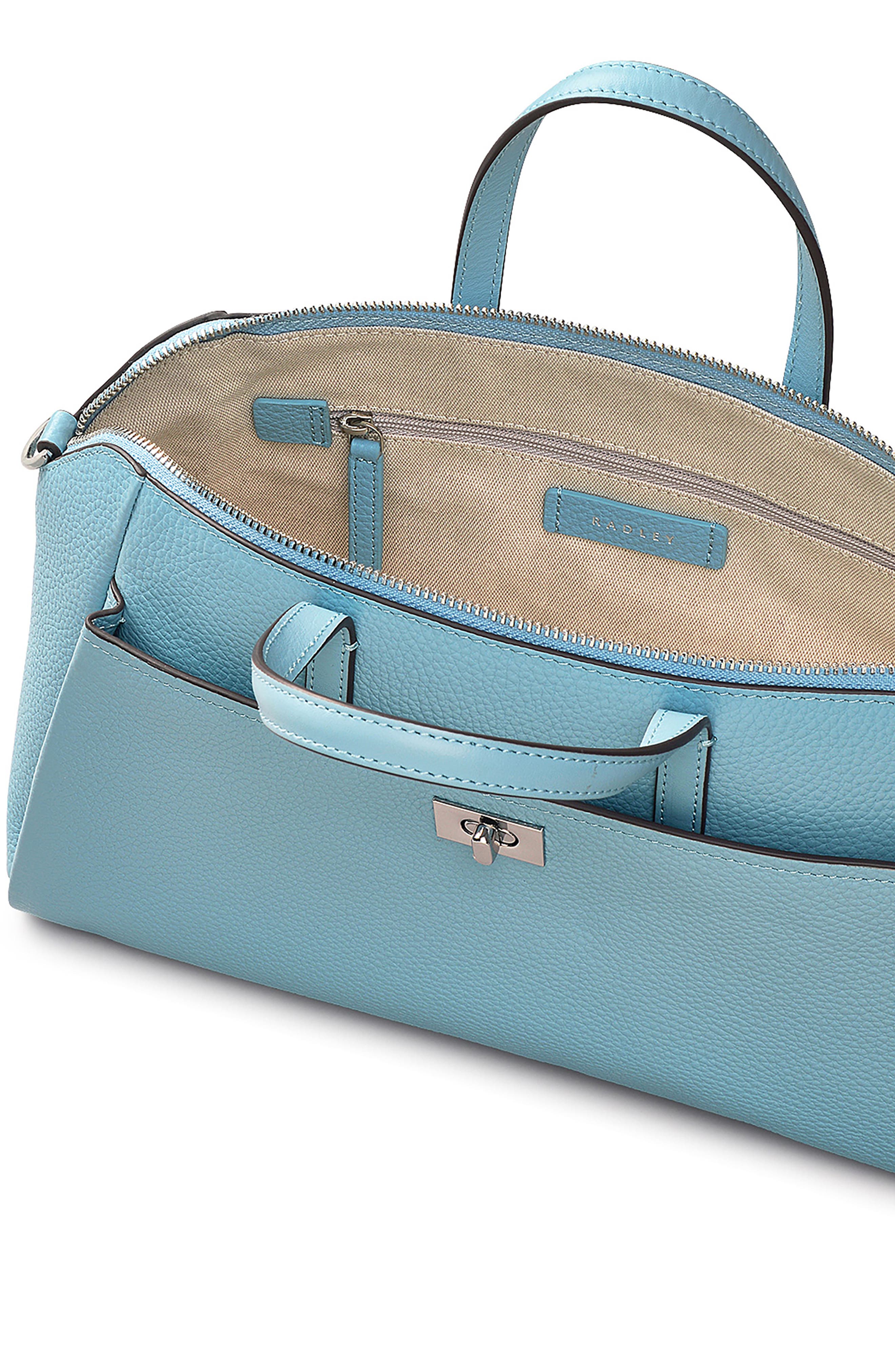 Radley Brook Avenue Pebbled Leather Small Satchel, Alternate, color, Cameo