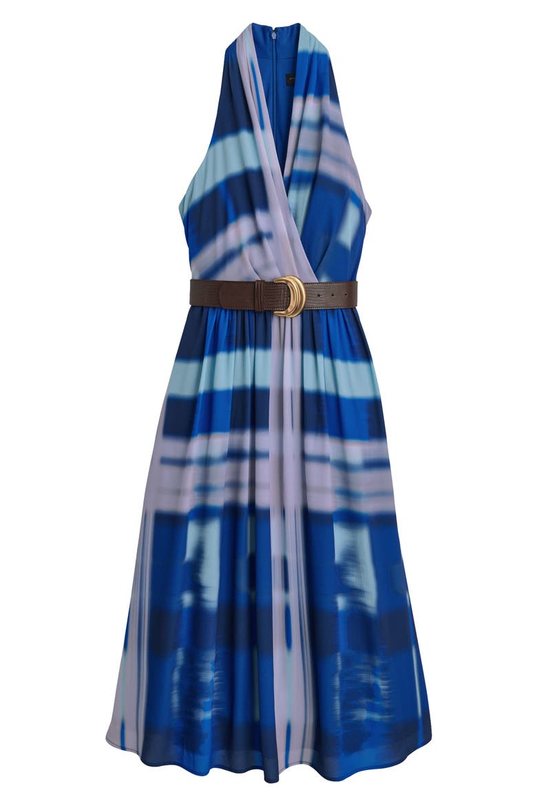 Tie Dye Print Sleeveless Midi Dress, Alternate, color, BLUEBERRY MULTI