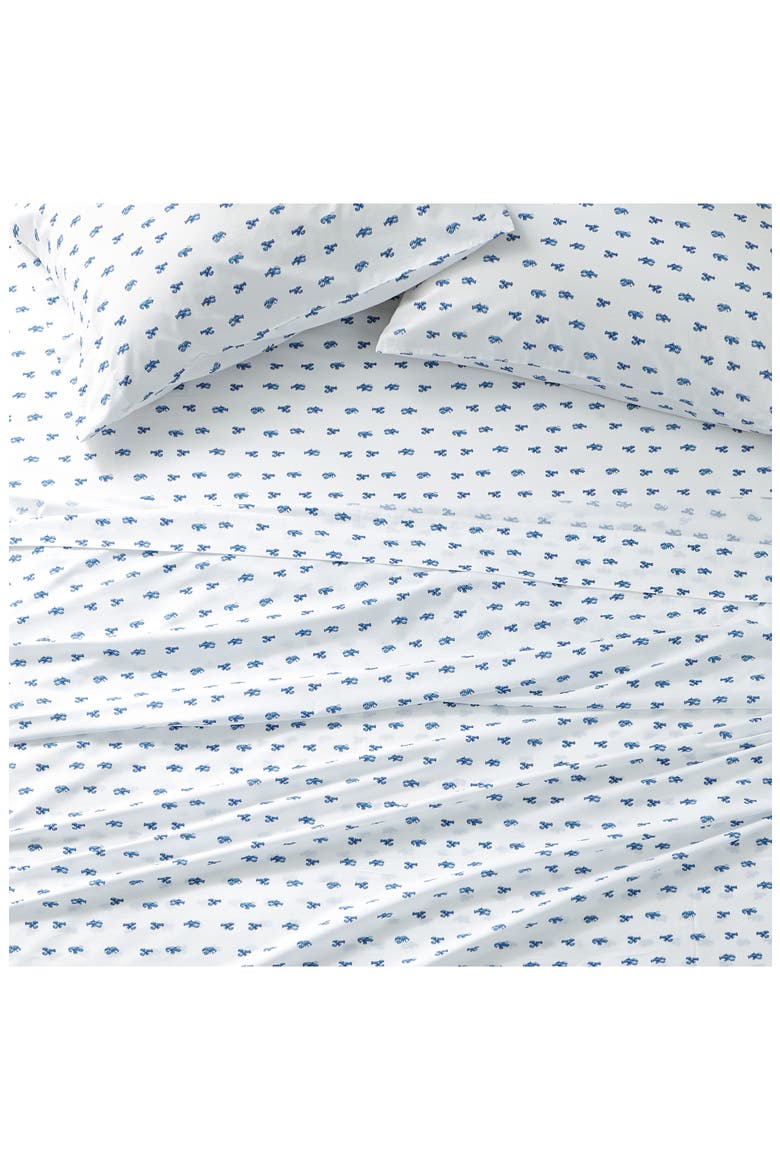 Closyter 200 Thread Count Cotton Percale Sheet Set, Alternate, color, BLUE