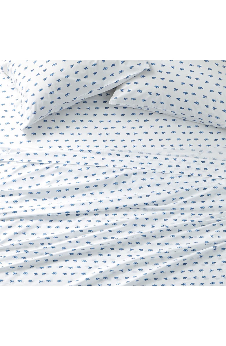 Nautica Closyter 200 Thread Count Cotton Percale Sheet Set, Alternate, color, Blue