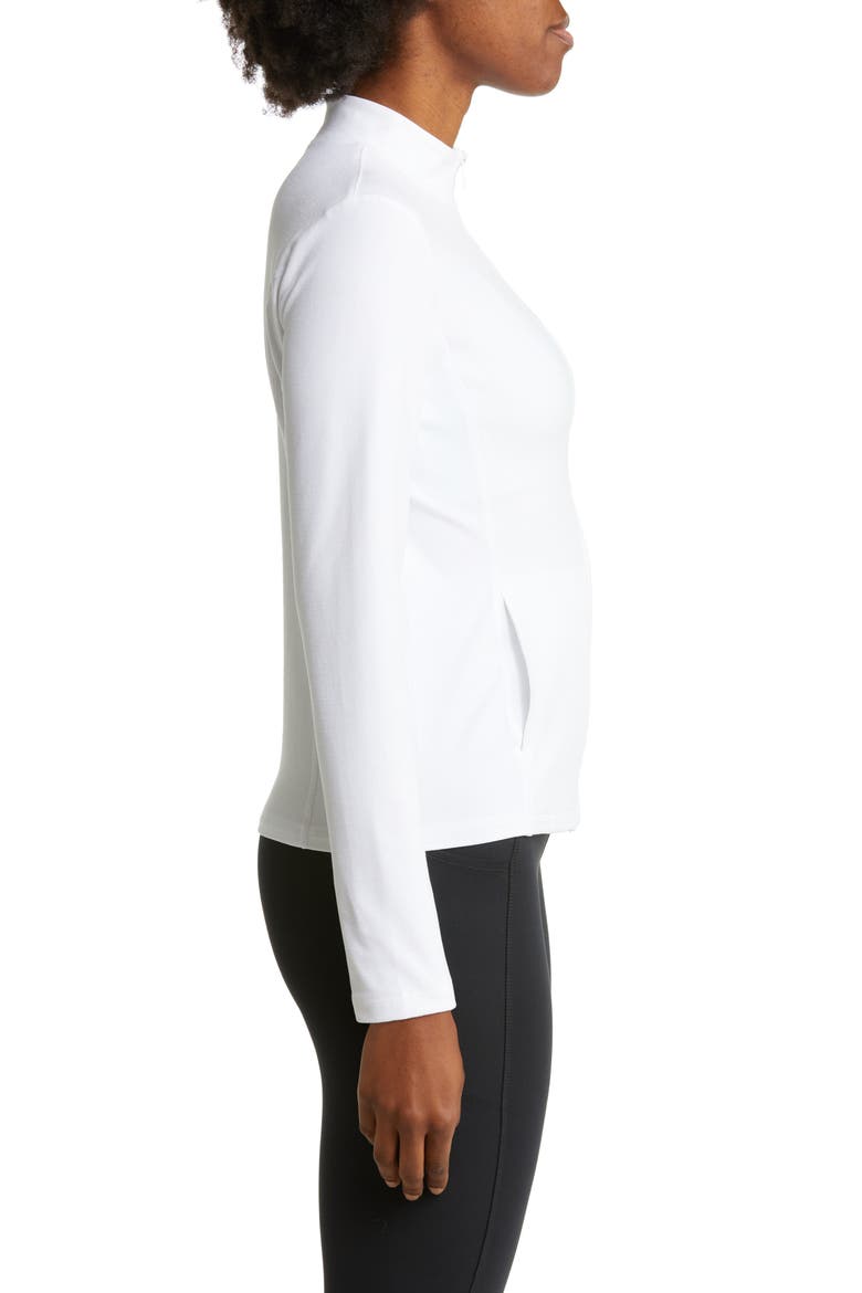 On the Go Mock Neck Jacket, Alternate, color, CLOUD WHITE
