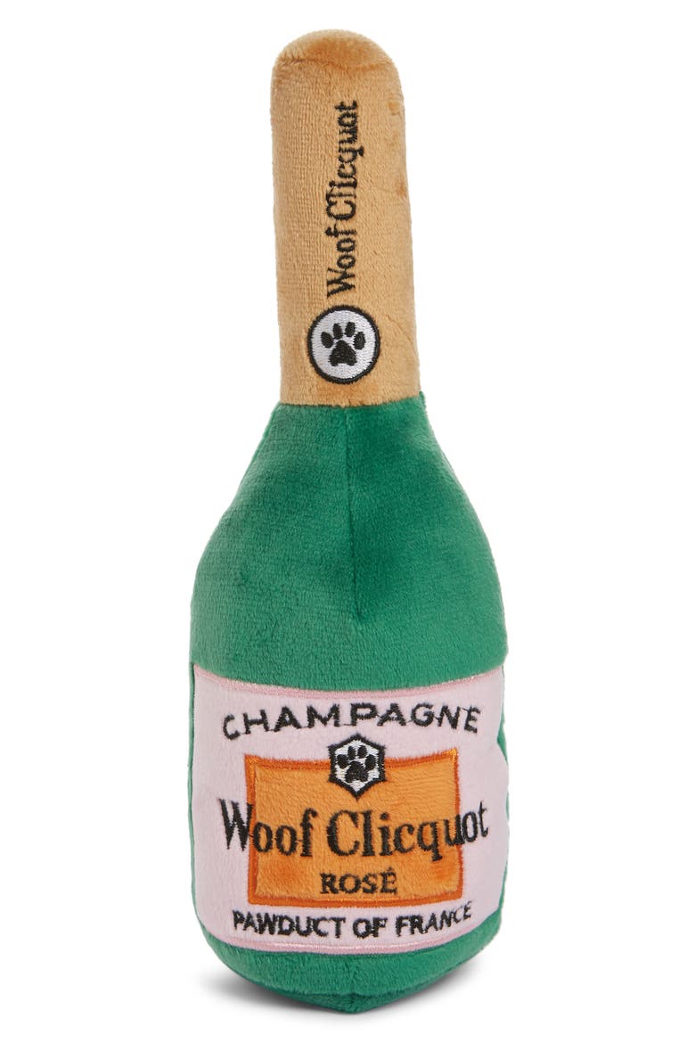 Woof Clicquot Rosé Dog Toy, Main, color, GREEN