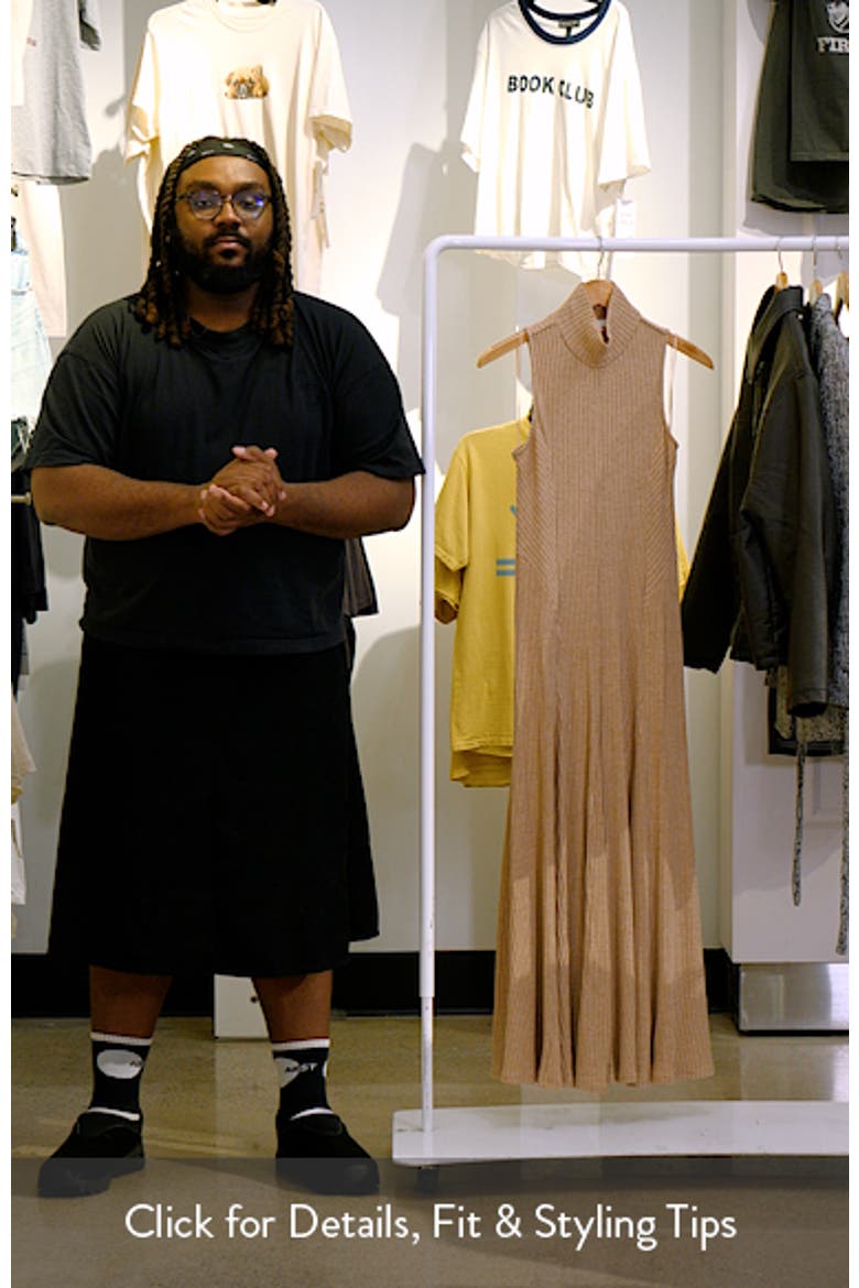 Sleeveless Turtleneck Midi Dress video