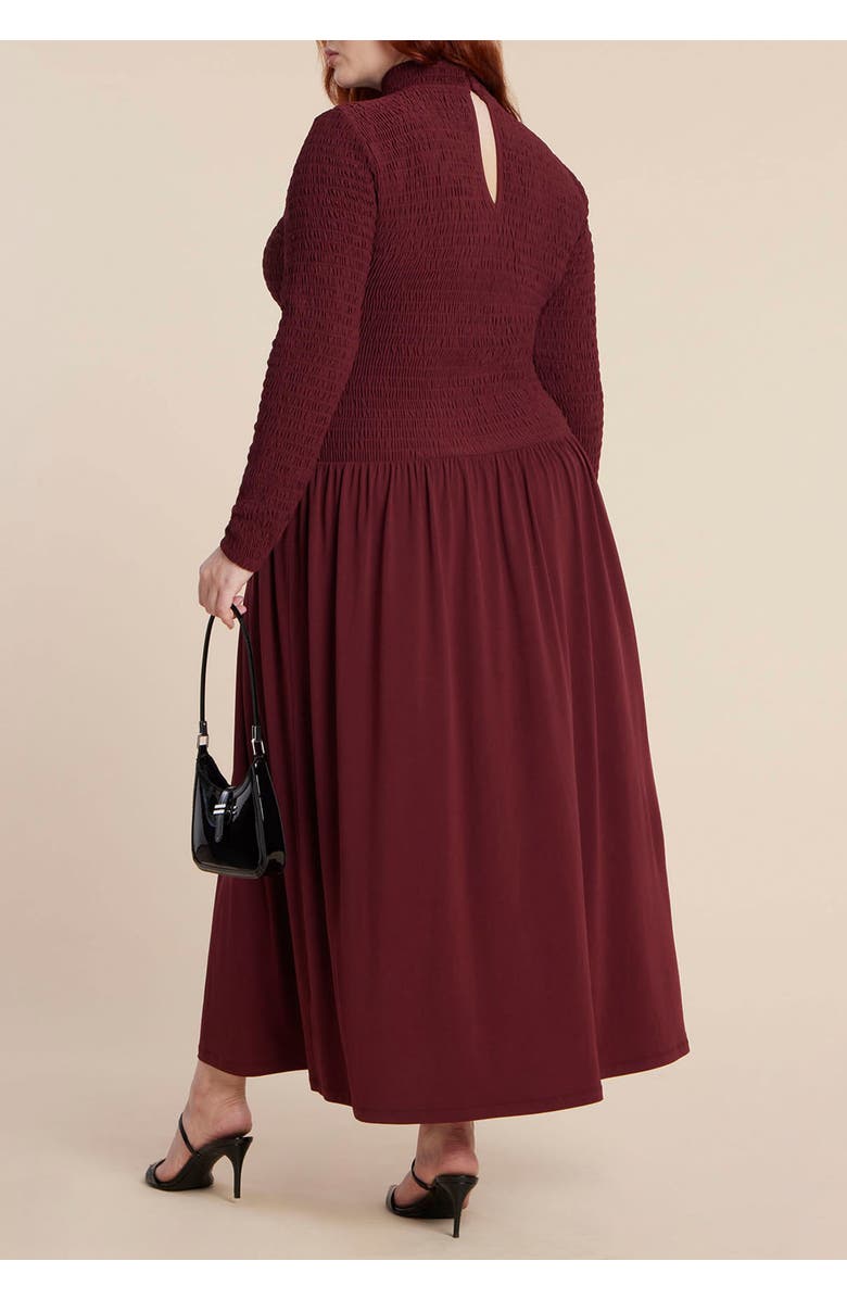 ELOQUII Smocked Midi Dress, Alternate, color, 