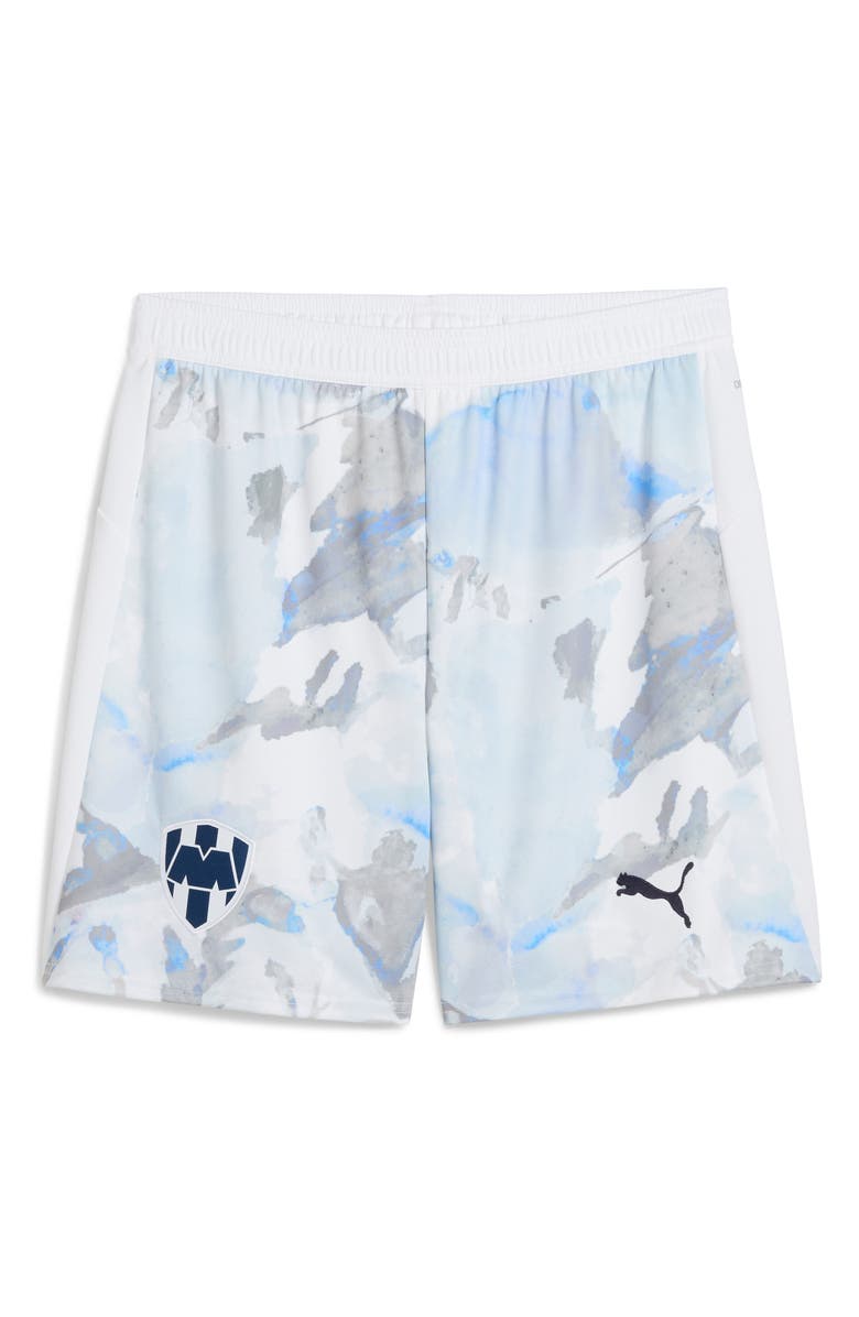 PUMA x KidSuper MTY Replica Performance Mesh Soccer Shorts, Alternate, color, Puma White-Deep Navy