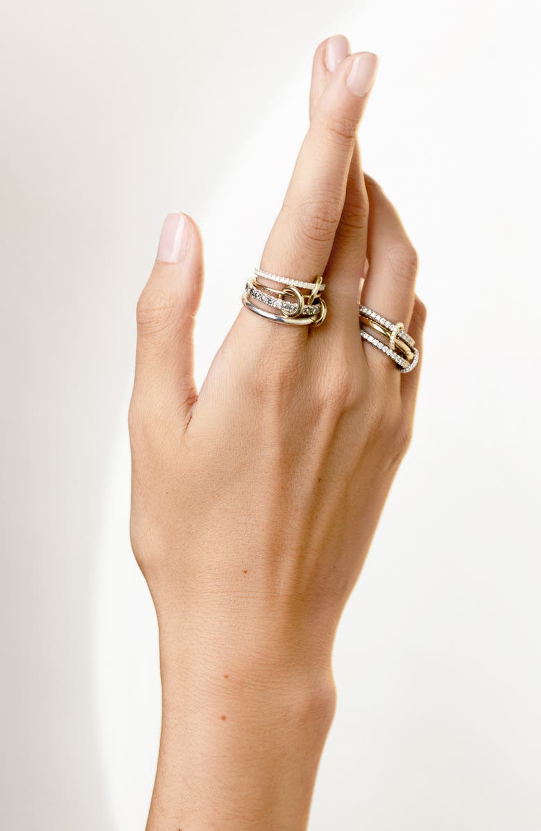 Spinelli Kilcollin Arla Linked Diamond Rings, Alternate, color,