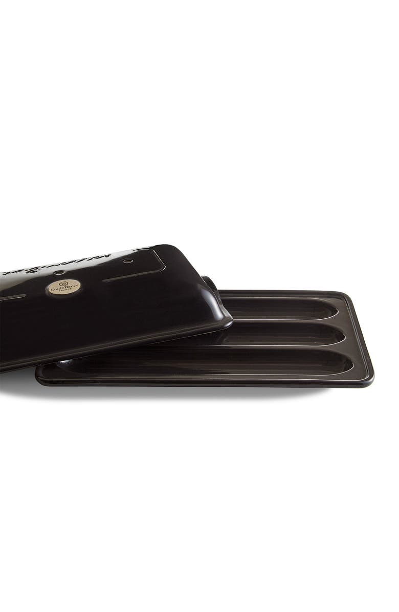 Emile Henry Flame Baguette Baker, Alternate, color, Charcoal