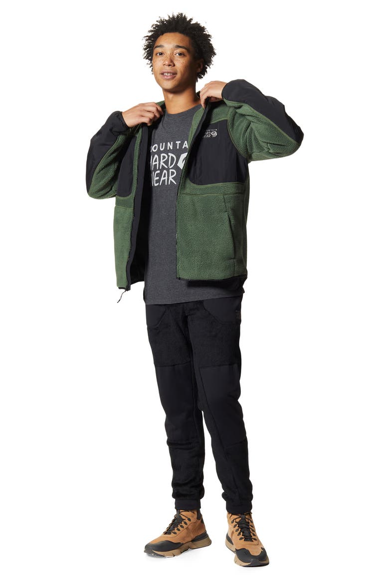 Polartec® High Loft Fleece Pants, Alternate, color, BLACK