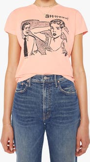 MOTHER The Boxy Goodie Goodie Stretch Cotton Graphic T-Shirt