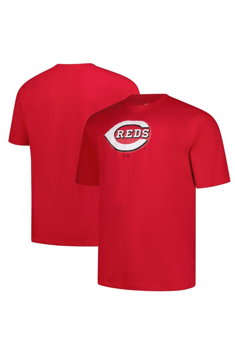 Men's Profile Red Cincinnati Reds Big & Tall Primary Logo T-Shirt, Main, color, Red