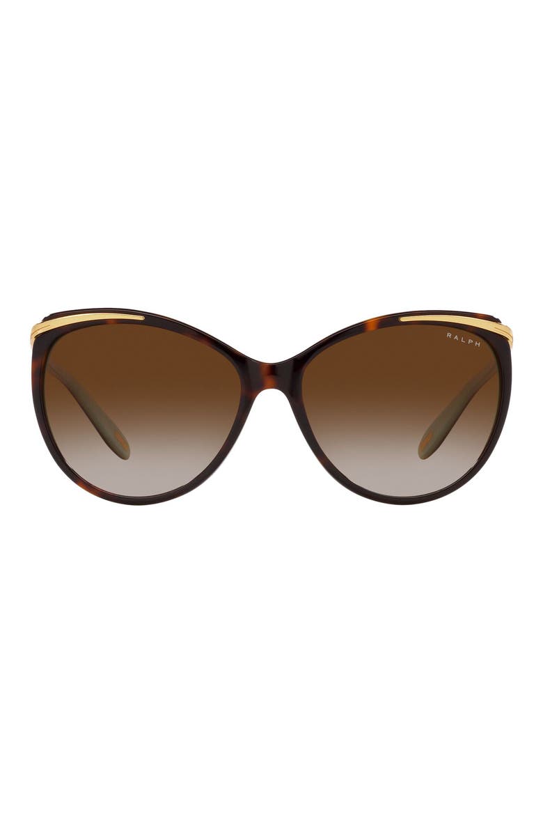 59mm Gradient Cat Eye Sunglasses, Main, color, BROWN GRADIENT