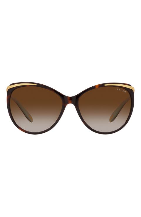 59mm Gradient Cat Eye Sunglasses