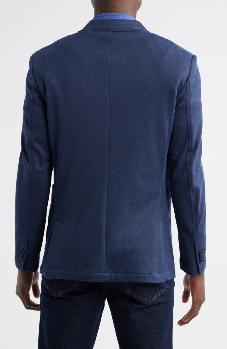 Johnston & Murphy XC Flex<sup>®</sup> Navy Bird's Eye Knit Sport Coat, Alternate, color, Navy