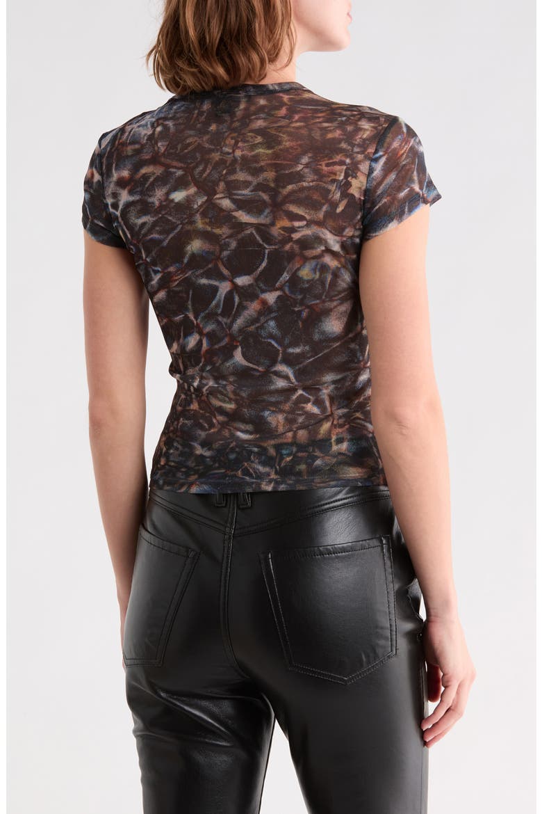 Ellie Mesh T-Shirt, Alternate, color, CALADESI BLACK