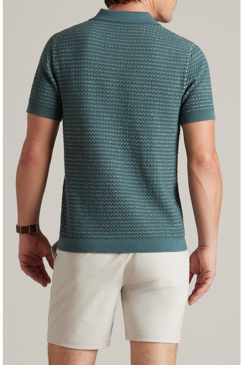 Johnny Collar Polo, Alternate, color, TIDAL GREEN/SANDSTONE