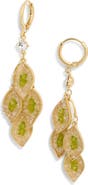 EYE CANDY LOS ANGELES Estelle Leaf Drop Huggie Hoop Earrings