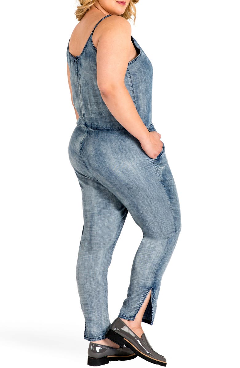 Standards & Practices Precious Spahgetti Strap Jumpsuit, Alternate, color, Light Navy