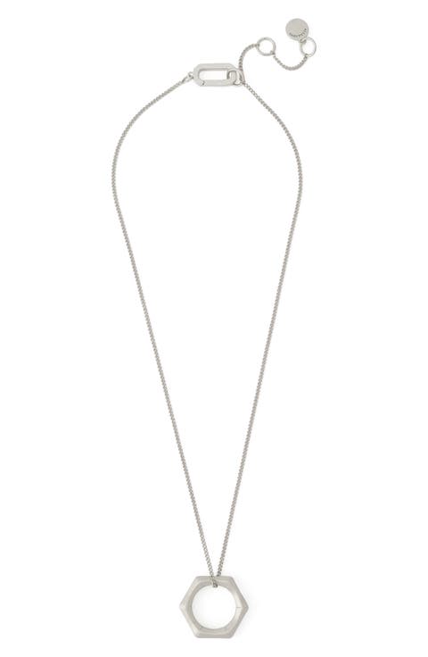 Bamboo Texture Pendant Necklace