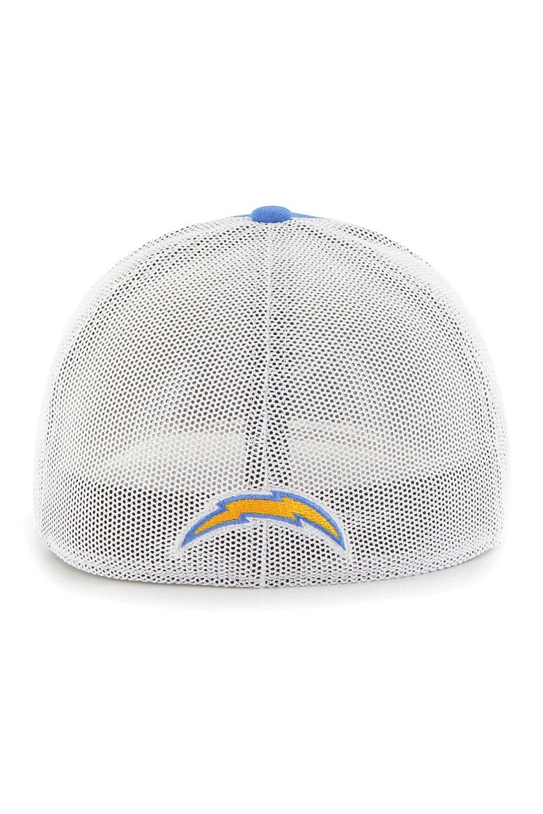 Men's '47 Powder Blue Los Angeles Chargers Leather Head Flex Hat, Alternate, color, Powder Blue