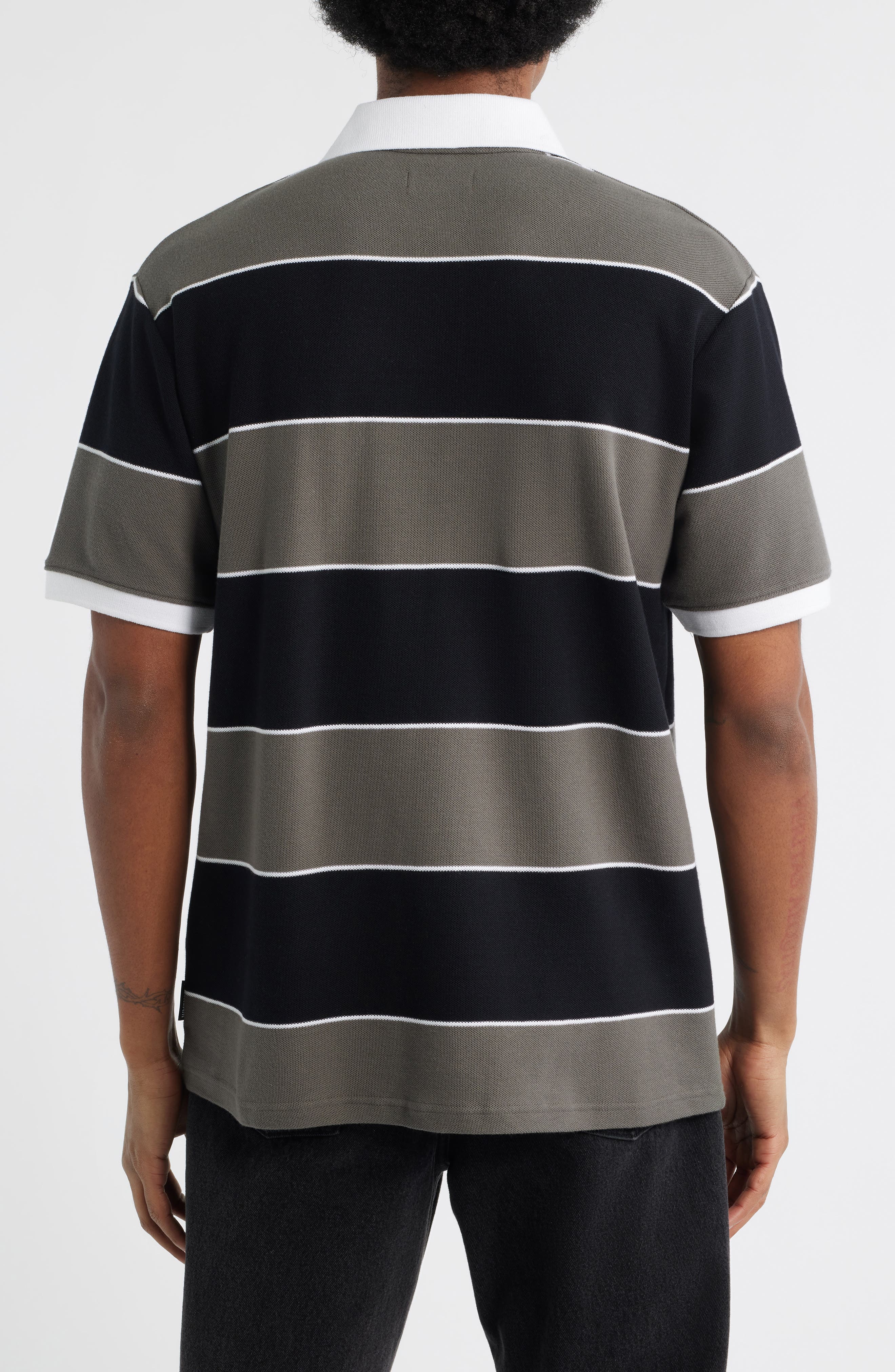 Candy Stripe Cotton Pique Polo - image 2