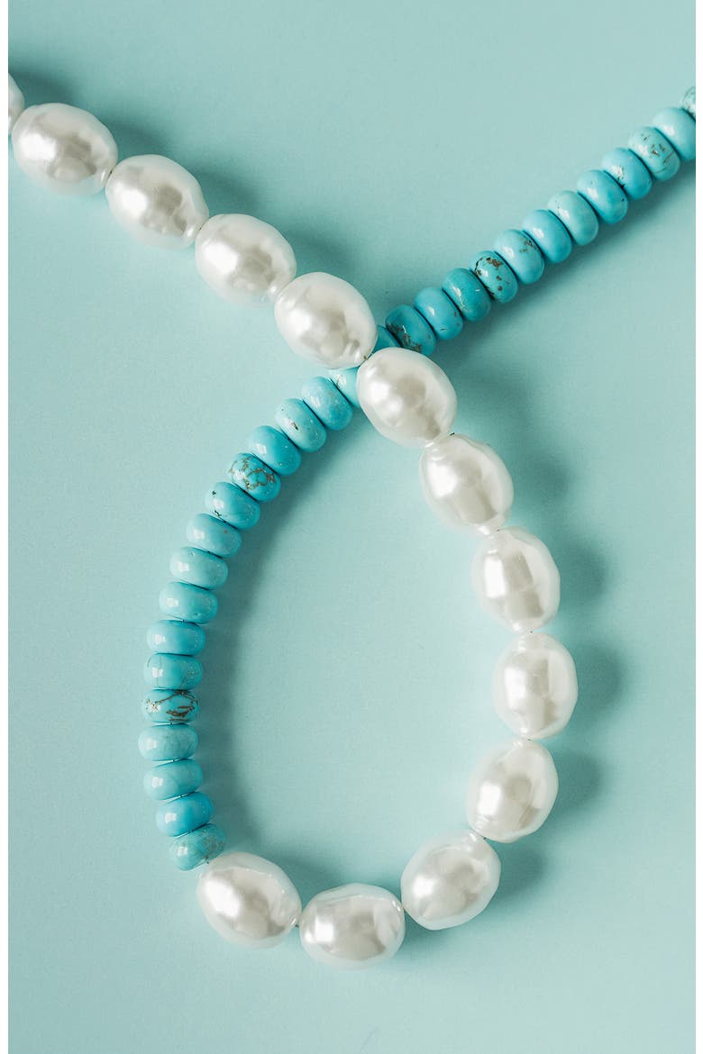 Ann Set of 3 Necklaces, Alternate, color, BLUE
