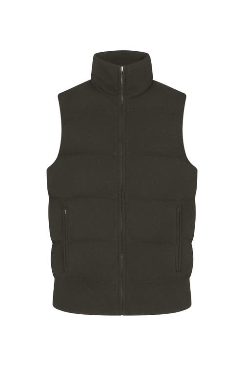 Naked Cashmere Cody Cashmere Puffer Vest In Green