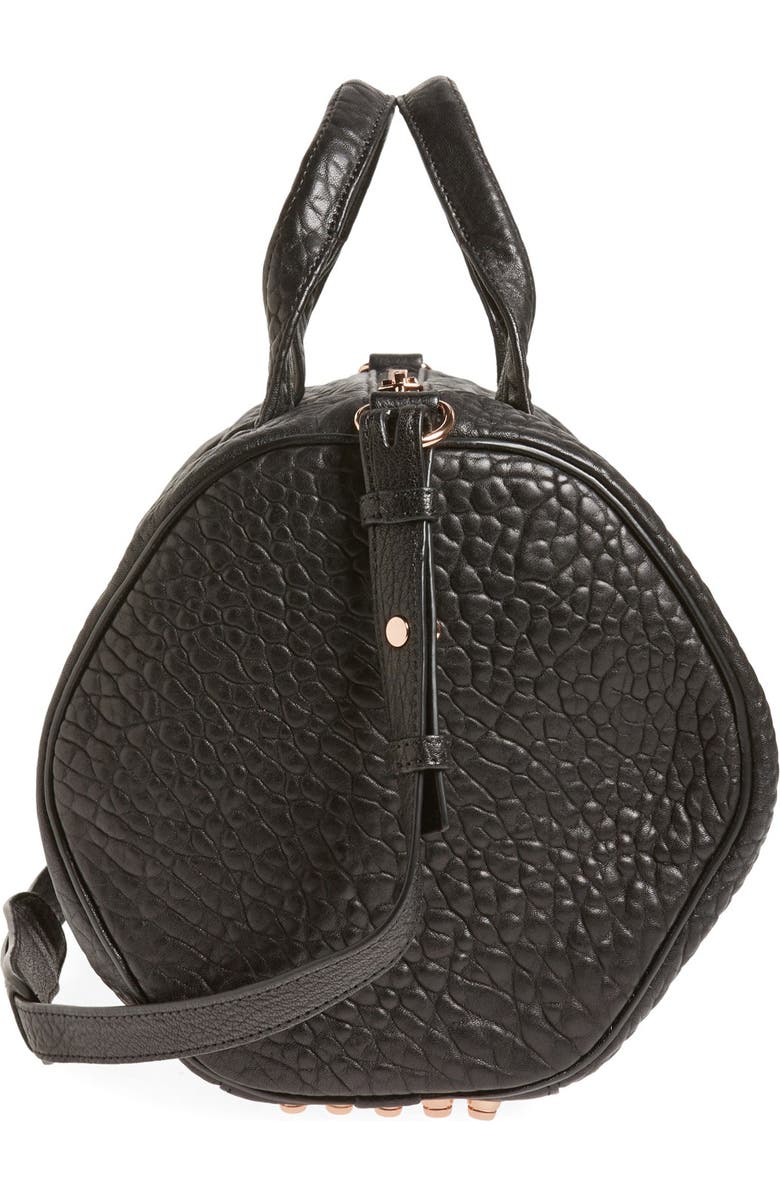 Alexander Wang 'Rocco - Rosegold' Leather Satchel, Alternate, color,