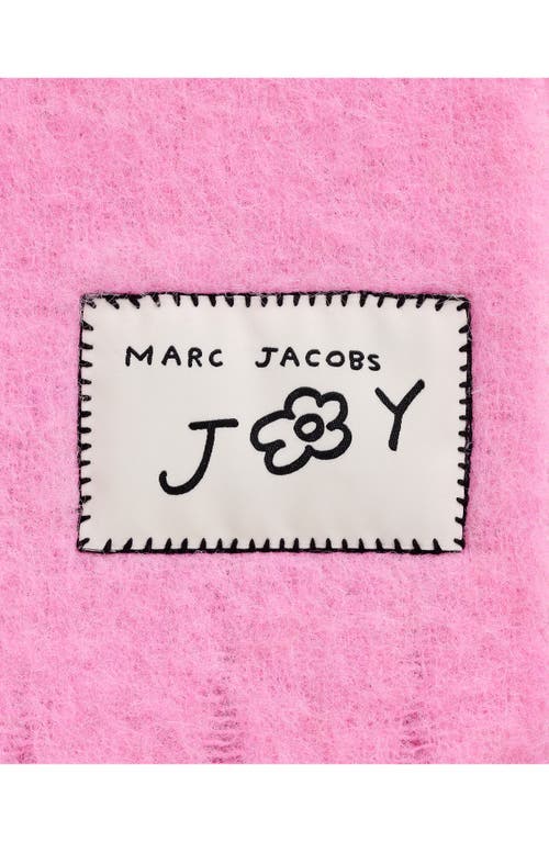 Marc Jacobs Oh Rose Appliqué Scarf In Pink