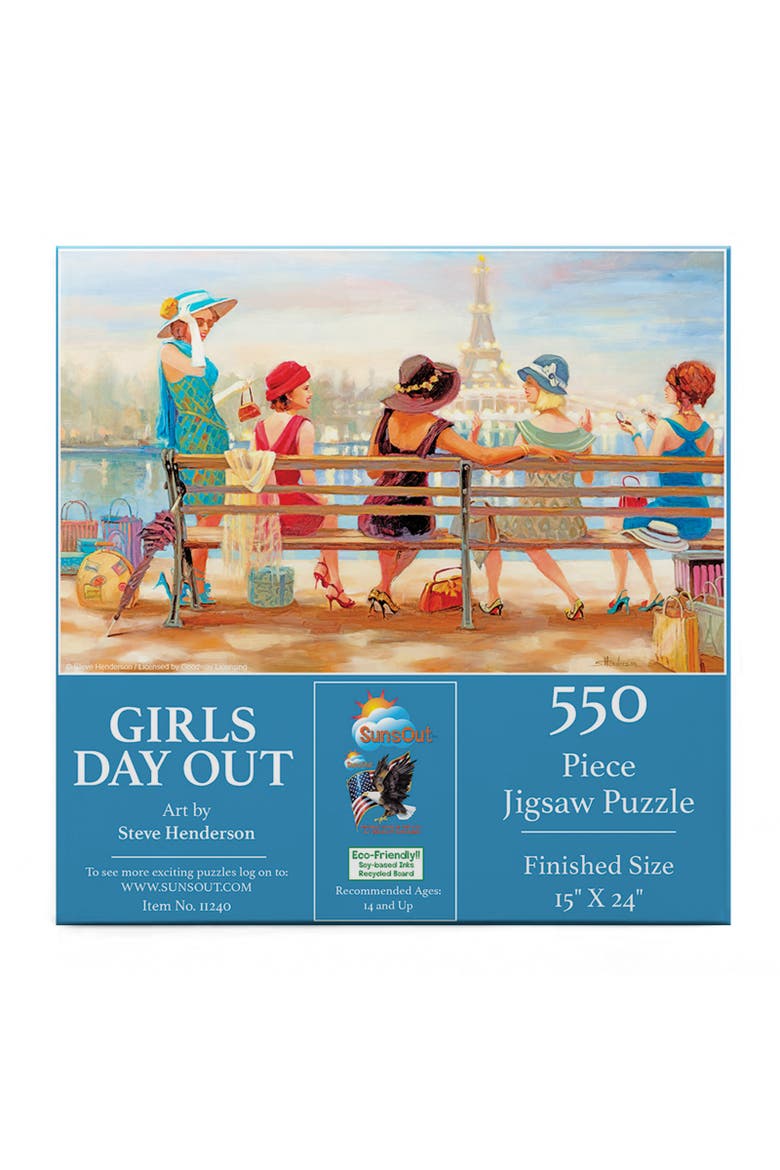 Girls Day Out 550 piece Jigsaw Puzzle for Adults, Alternate, color, Multicolor