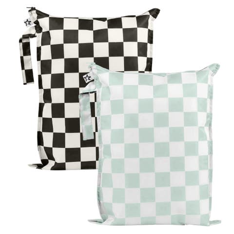 Mess-Proof Waterproof Washable Baby/Toddler Wet Bags - Solids