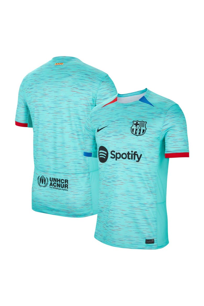 Men's Nike  Aqua Barcelona 2023/24 Third Replica Jersey, Alternate, color, Aqua
