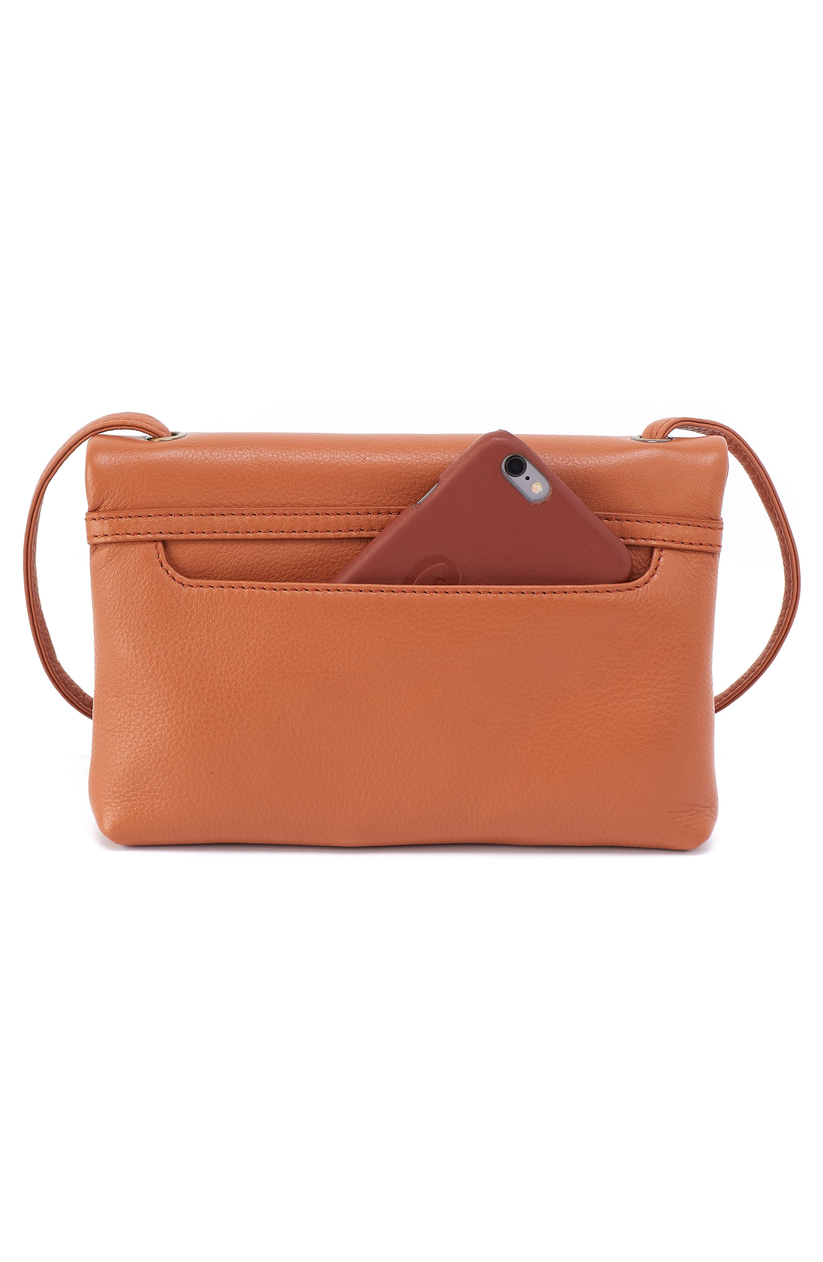 HOBO Small Grant Leather Crossbody Bag, Alternate, color, Butterscotch