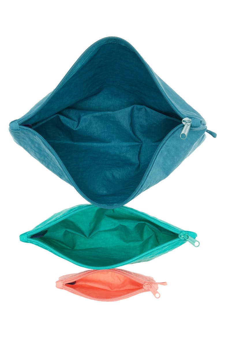 Go Set of 3 Nylon Zip Pouches, Alternate, color, WATERMELON SLICE