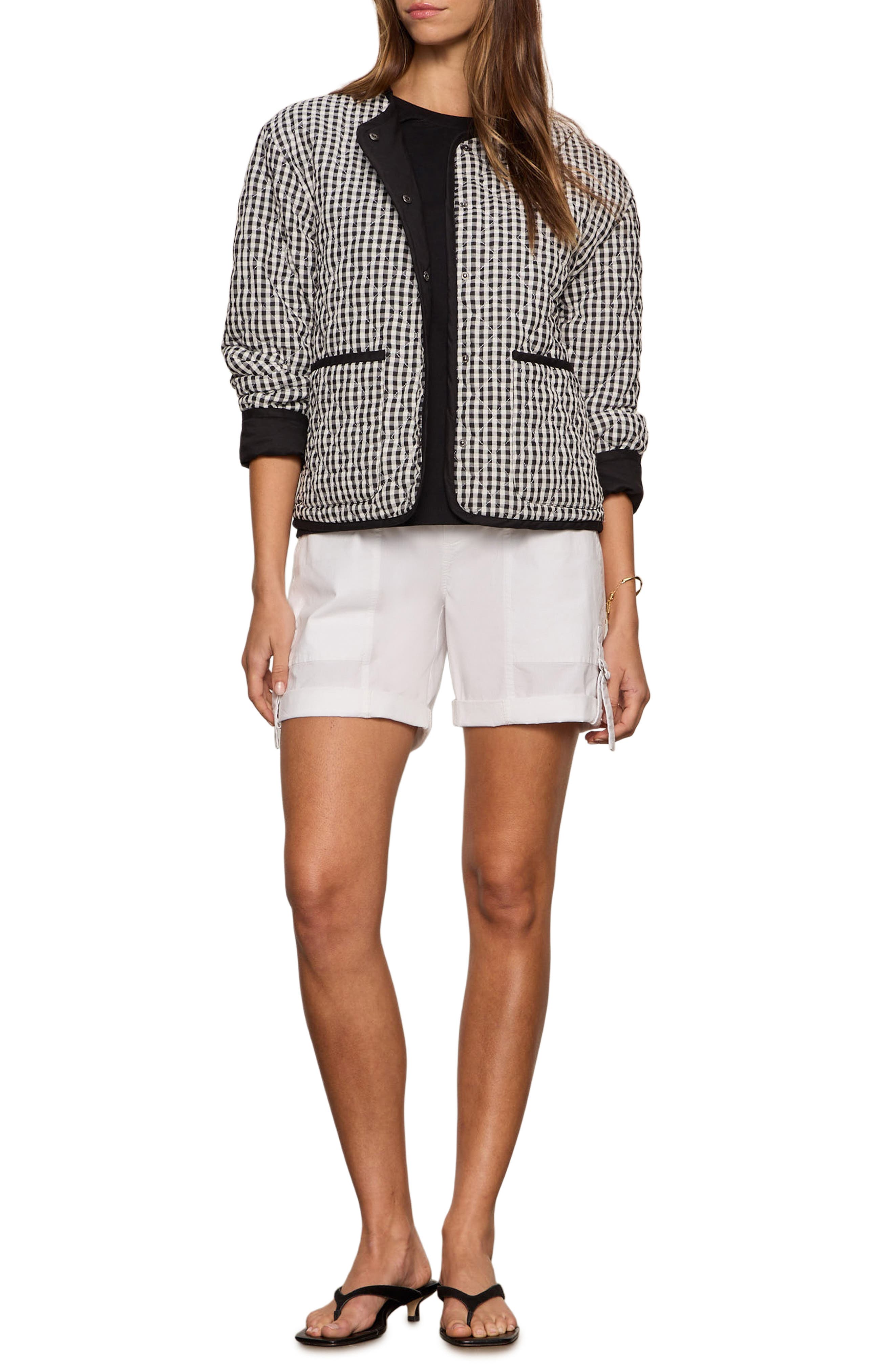 Gingham Quilted Cotton Blend Jacket - image 2