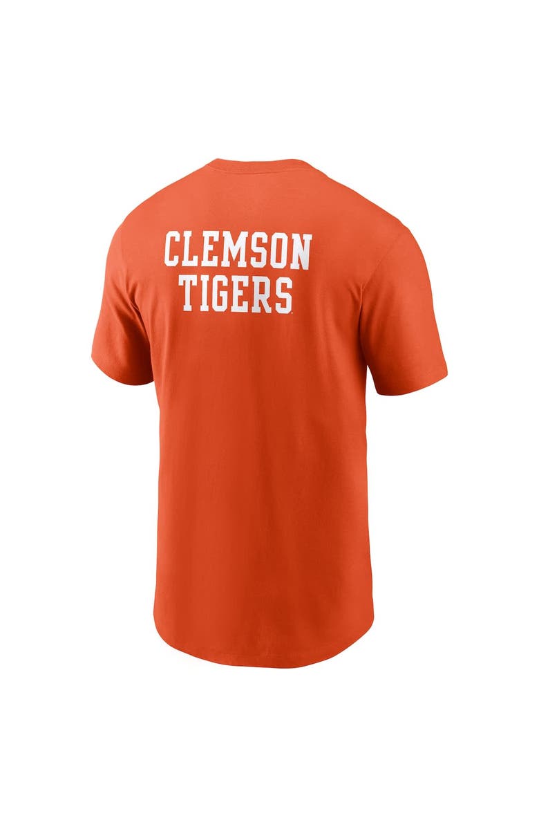 Nike Men's Nike Orange Clemson Tigers 2-Hit Stacked T-Shirt, Alternate, color, Orange
