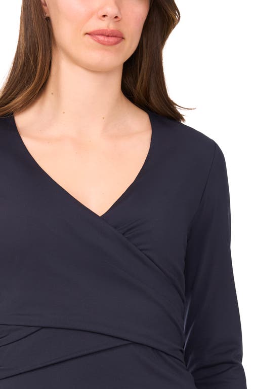 Halogenr Halogen(r) Long Sleeve Wrap Top