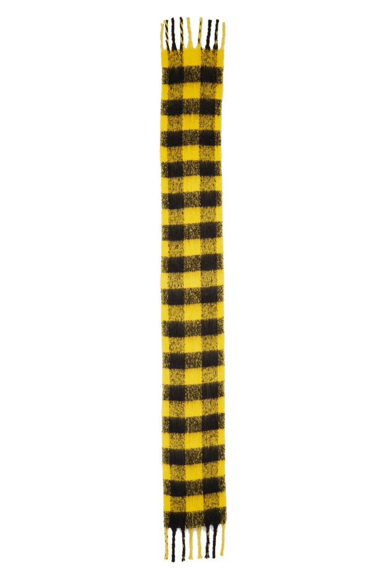 Heavy Punk Check Scarf, Alternate, color, YELLOW MULTI