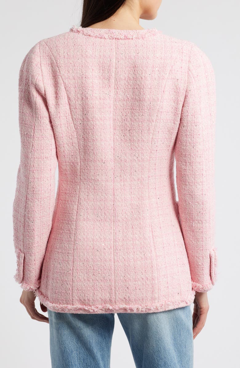 LoveShackFancy Adrina Sequin Tweed Jacket, Alternate, color,