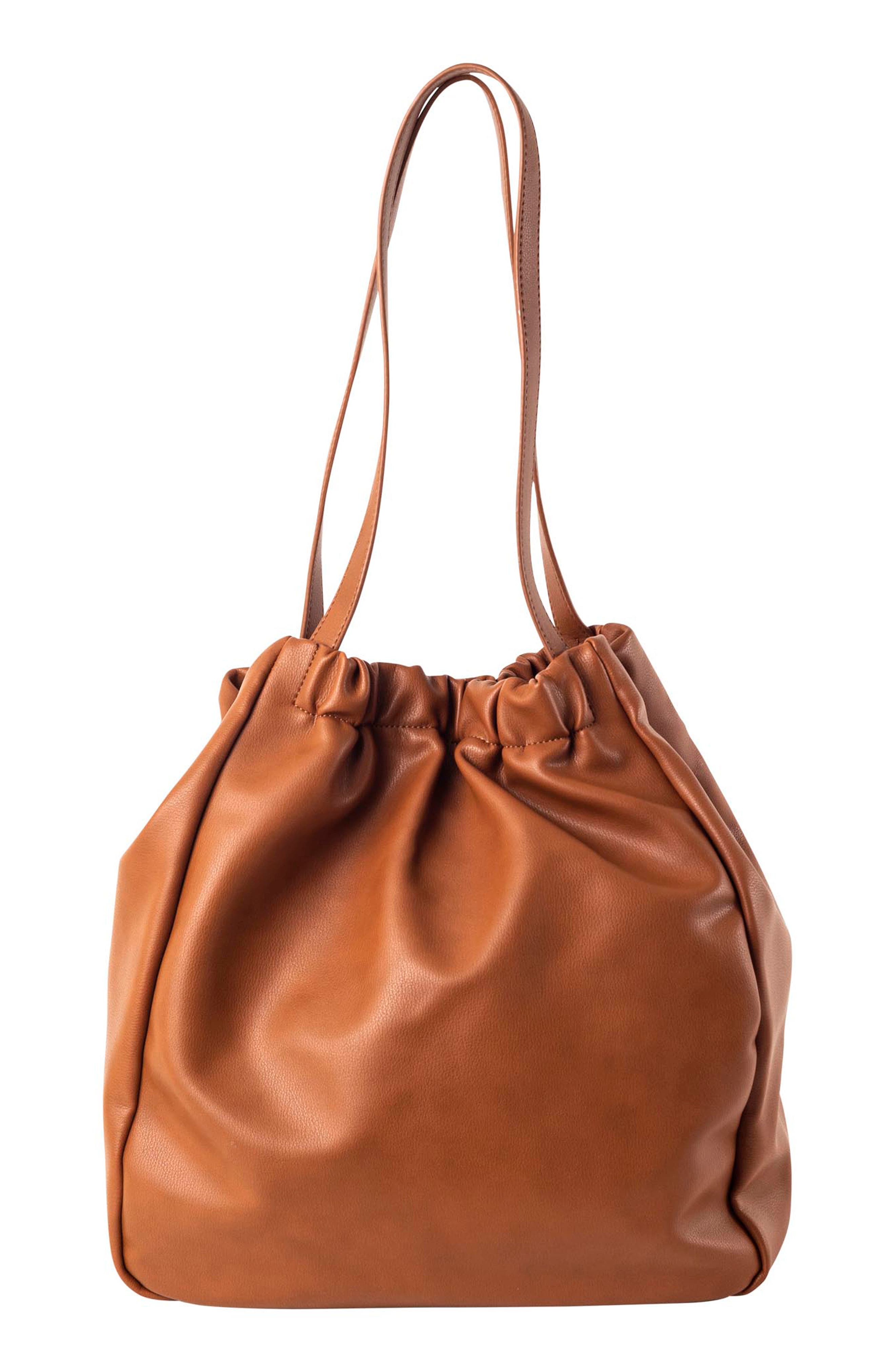 Urban Originals Paradise Vegan Leather Tote, Main, color, Tan