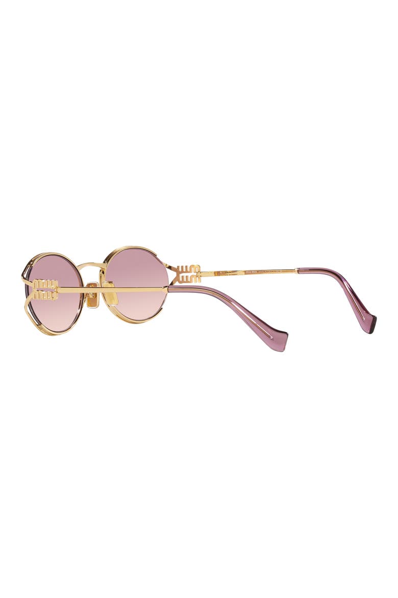 54mm Gradient Oval Sunglasses, Alternate, color, PINK