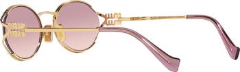 54mm Gradient Oval Sunglasses